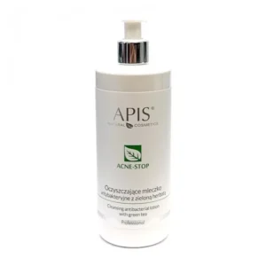 APIS ACNE-STOP MLECZKO OCZYSZCZAJĄCE ANTYBAKTERYJNE Z ZIELONĄ HERBATĄ 500 ML