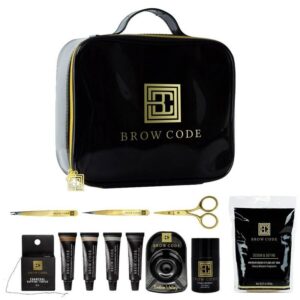 Zestaw Pro Tint ze złotym twardym woskiem Brow Code