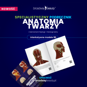 Podręcznik interaktywny w twardej oprawie “Anatomia twarzy z elementami fizjologii i histologii skóry”