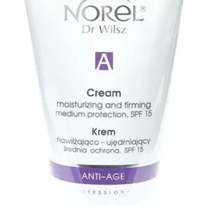 Norel Anti-Age Krem nawilżająco-ujędrniający średnia ochrona, SPF 15 150 ml