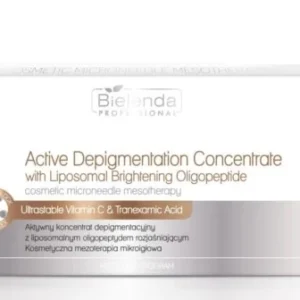 Bielenda IS Meso Med zestaw aktywnych koncentratów depigmentacyjnych z liposomalnym oligopeptydem rozjaśniającym 10×3 ml